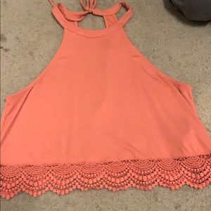 coral colored tank